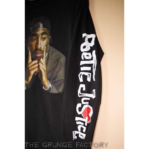 Tupac Poetic Justice Long Sleeve T-Shirt - Size Medium - Picture 2 of 4